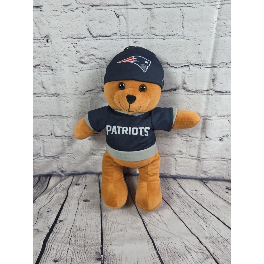 Good Stuff NFL Patriots Brown Teddy Bear Plush 14”